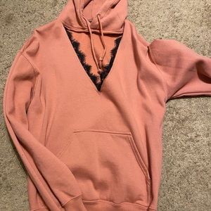 v neck sweater with lace